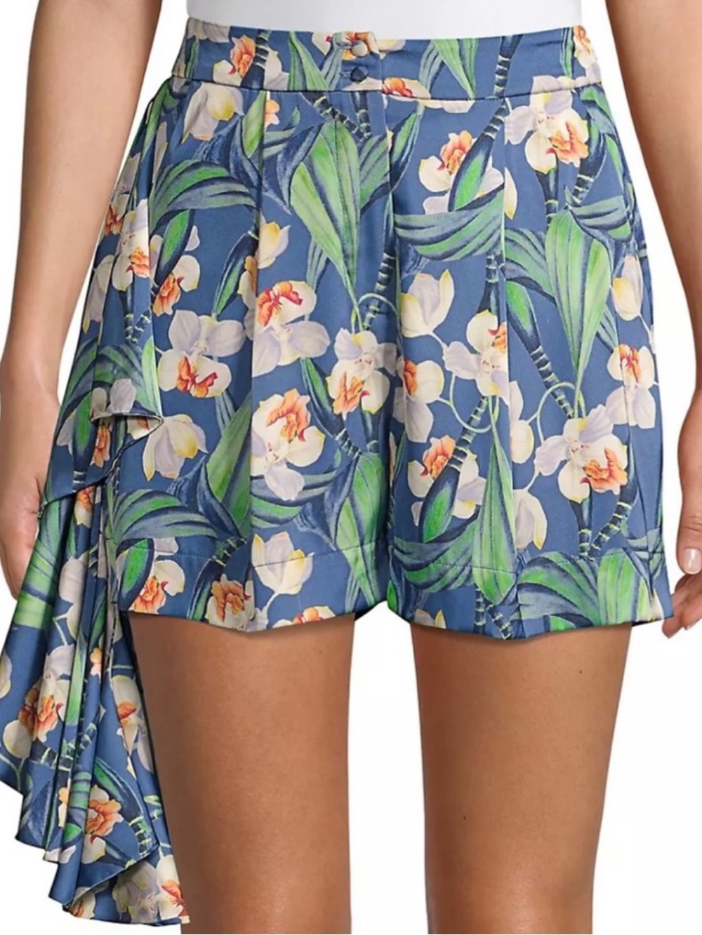 NEW PATBO BLUE FLORAL PRINT SHORTS